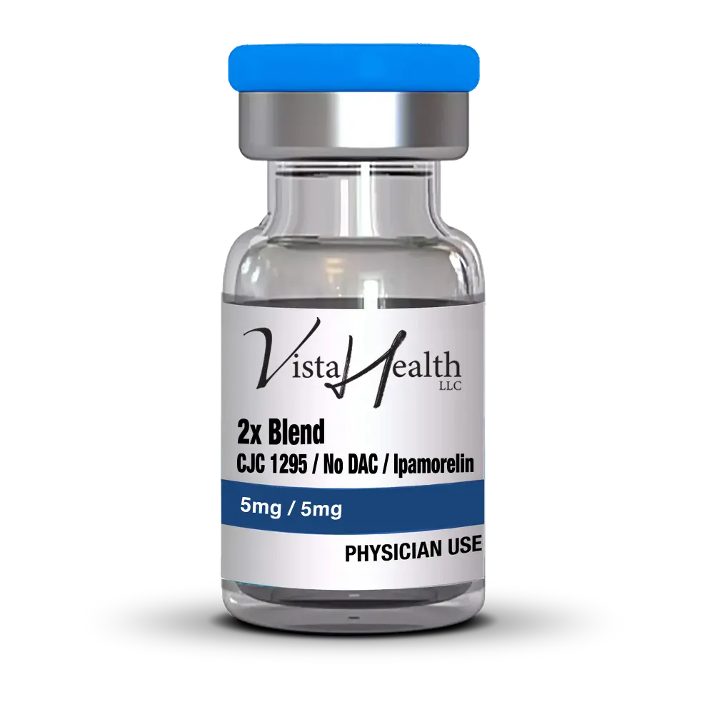 2X Blend CJC-1295 No DAC (5mg) / Ipamorelin (5mg) Vista Health MD